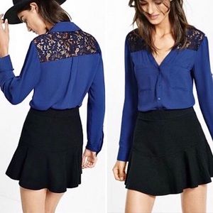 Express Portofino Slim Fit Blue Lace Portofino M
